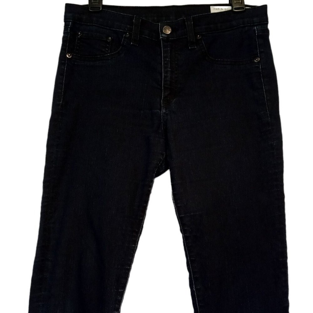 Rag & Bone Jeans  sz 30  Side leg zippers  Dark Wash  Style-W15351382  Cut-5077